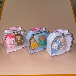 Blue house carrier Littlest Pet Shop Display Protective Case Clear
